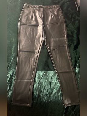 Fashion Nova high waisted  Black Faux Leather Pants - Slim Fit